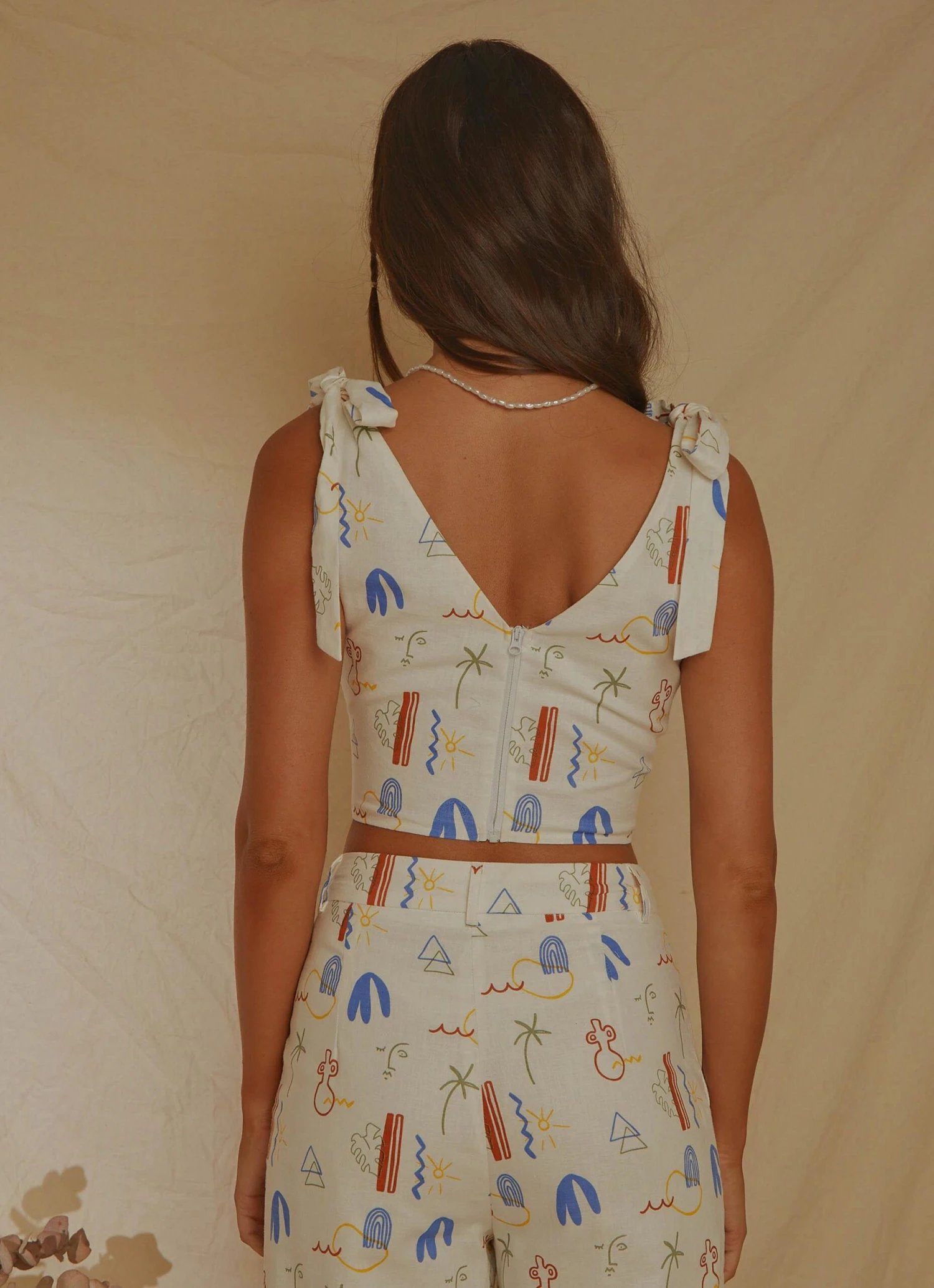 Parisian Life Linen Bustier - Santorini 6 Parisian Life Linen Bustier - Santorini - Image 6