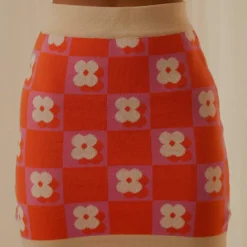 Flower Market Knit Mini Skirt - Orange Mod Floral -Stylo Craze Sales Store 7fb65d6f39d14cfc9fc8ca90431ef8cd scaled