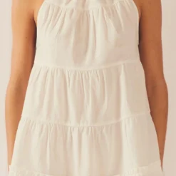 Liv Tier Dress - White -Stylo Craze Sales Store 80105f7a30414ea8839598602ce35e59