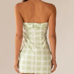 Love My Way Tube Dress - Sage Check 11 Love My Way Tube Dress - Sage Check -Stylo Craze Sales Store 80a564652d0f43d1a98cdb9766999724