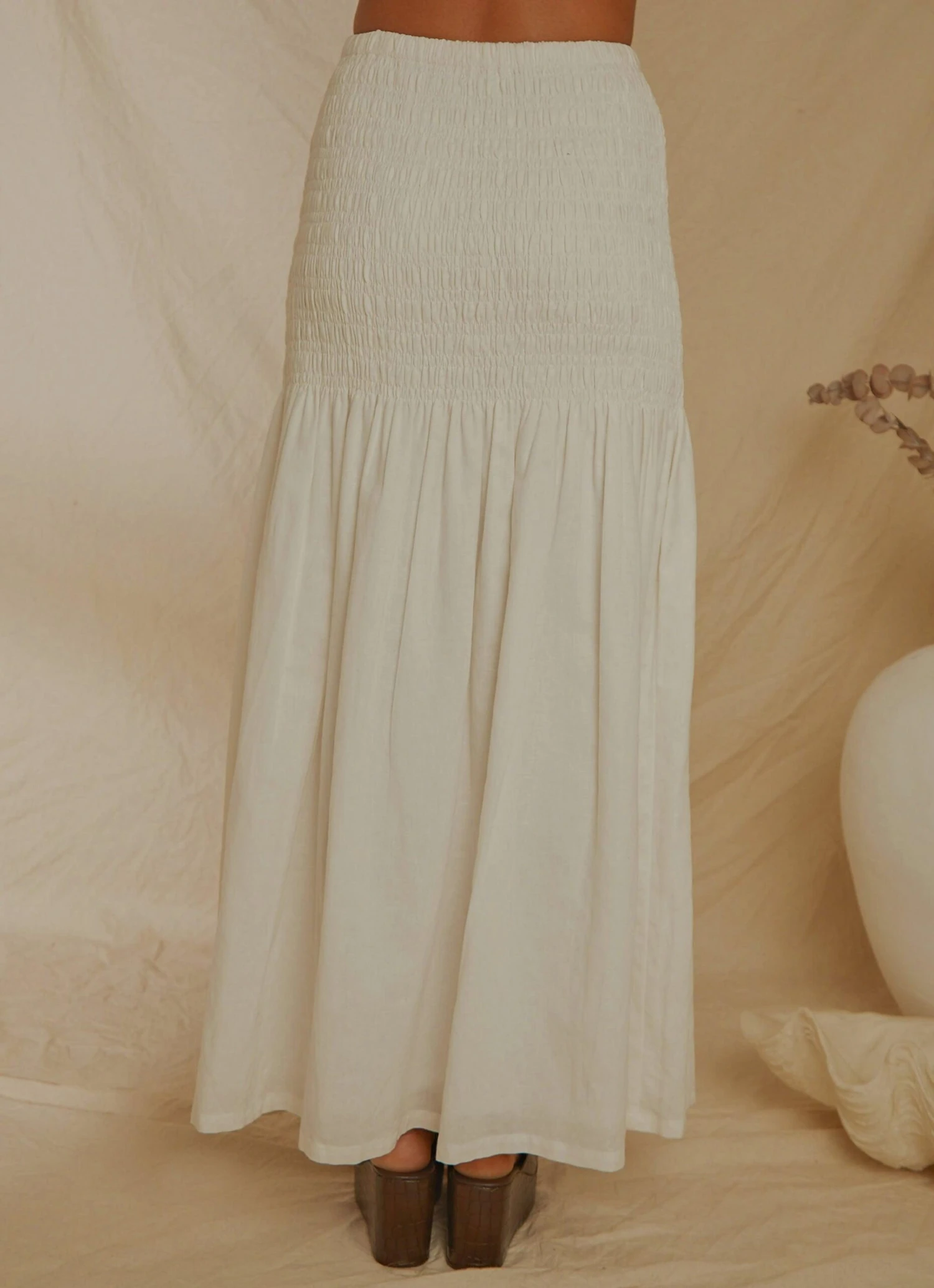 Lost Palms Maxi Skirt - White 6 Lost Palms Maxi Skirt - White - Image 6