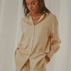 Monet Oversized Shirt - Ivory