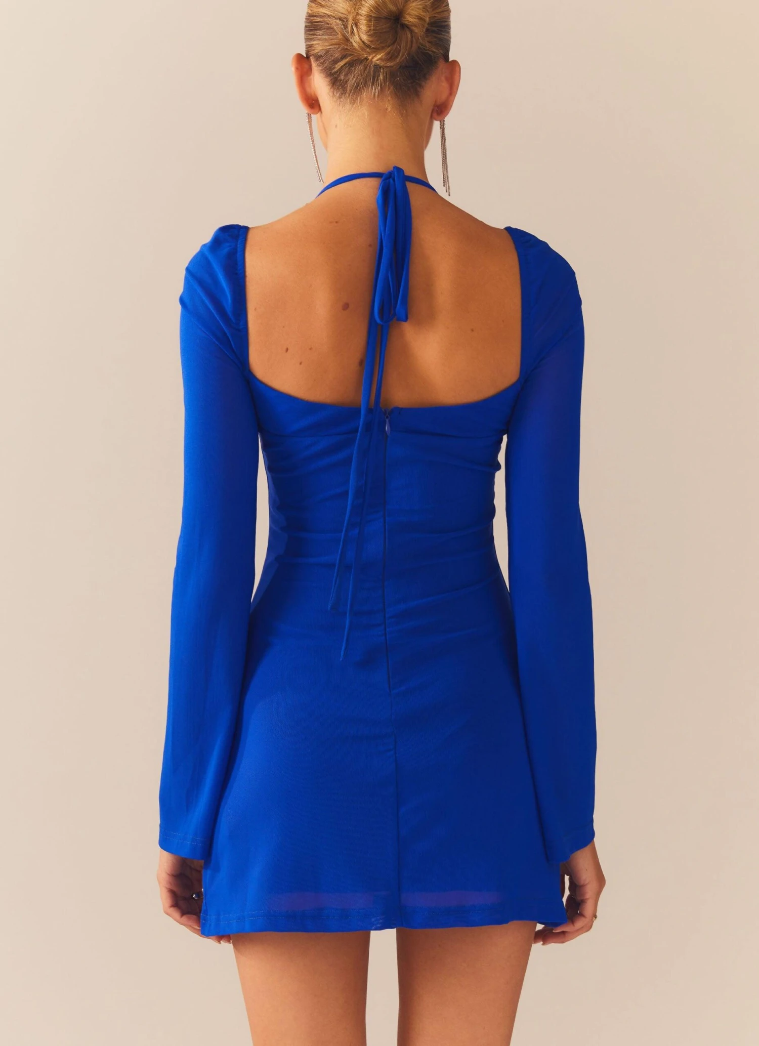 Make A Move Mesh Mini Dress - Rolling Waters 3 Make A Move Mesh Mini Dress - Rolling Waters - Image 3