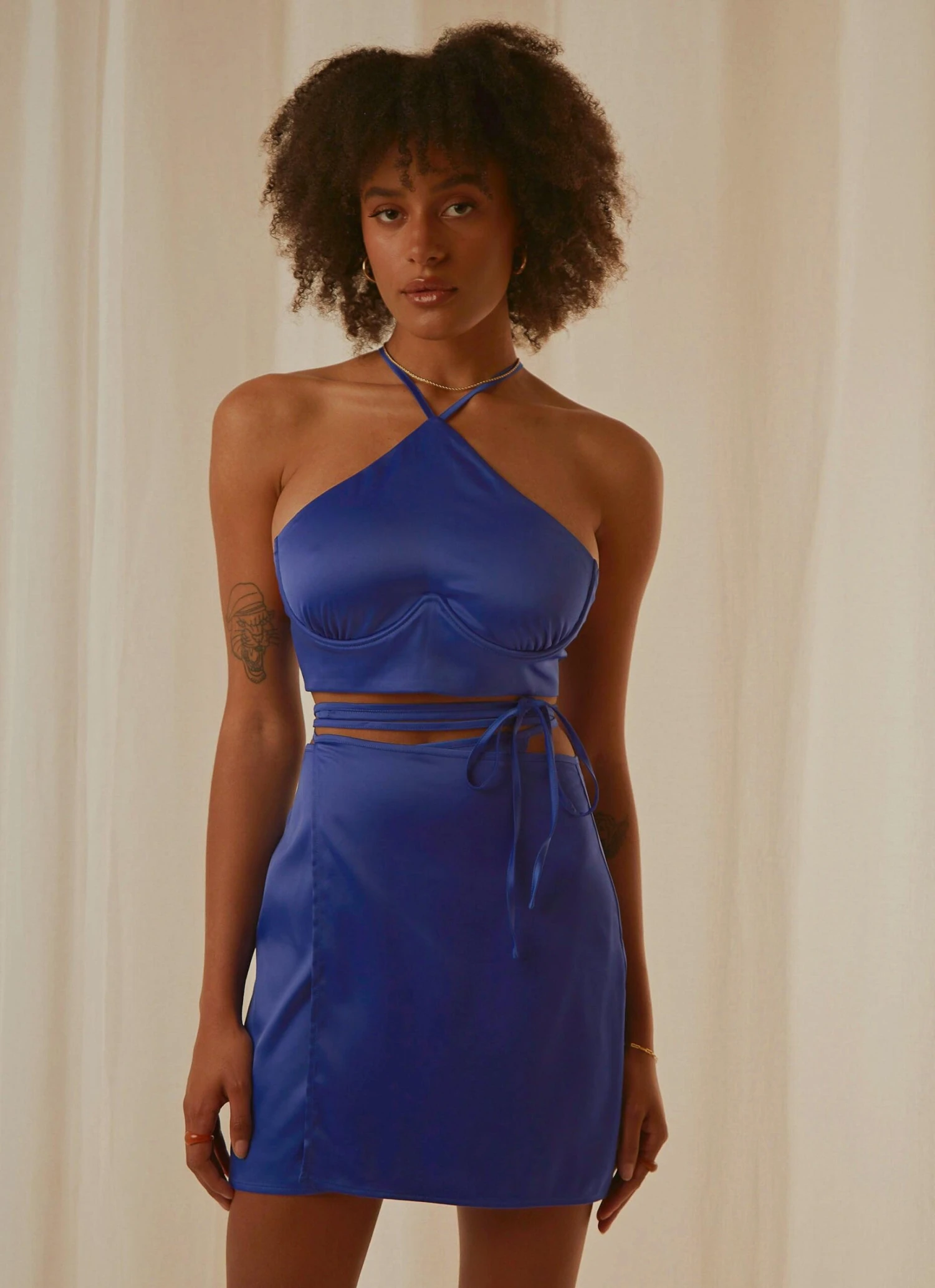 Driving Force Crop Top - Cobalt 3 Driving Force Crop Top - Cobalt - Image 3