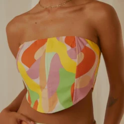 Sipping Wine Bustier - Paloma