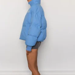 The Slopes Puffer Jacket - Azure -Stylo Craze Sales Store ApresSki WebCrops 26