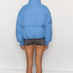 The Slopes Puffer Jacket - Azure -Stylo Craze Sales Store ApresSki WebCrops 27