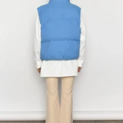 Cold And Cool Puffer Vest - Azure -Stylo Craze Sales Store ApresSki WebCrops 41