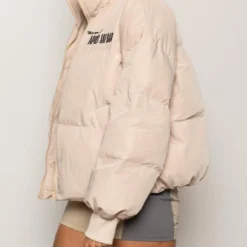 The Slopes Puffer Jacket - Beige -Stylo Craze Sales Store ApresSki WebCrops 78