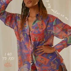 Paradise Found Sheer Shirt - Postcard Travels