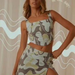 Be Cool Baby Mini Skirt - Dusty Blue