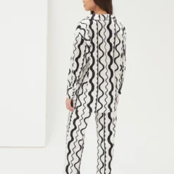 4TH & RECKLESS Neviah Shirt - Wave Print -Stylo Craze Sales Store NEVIAH 32Large