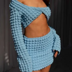 Unfoolish Mini Skirt - Sky Blue 9 Unfoolish Mini Skirt - Sky Blue -Stylo Craze Sales Store Peppermayo 11.08.23 unfoolish 2 scaled