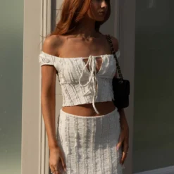 Yours Truly Mini Skirt - Antique