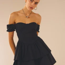 Ready Or Not Corset Mini Dress - Black