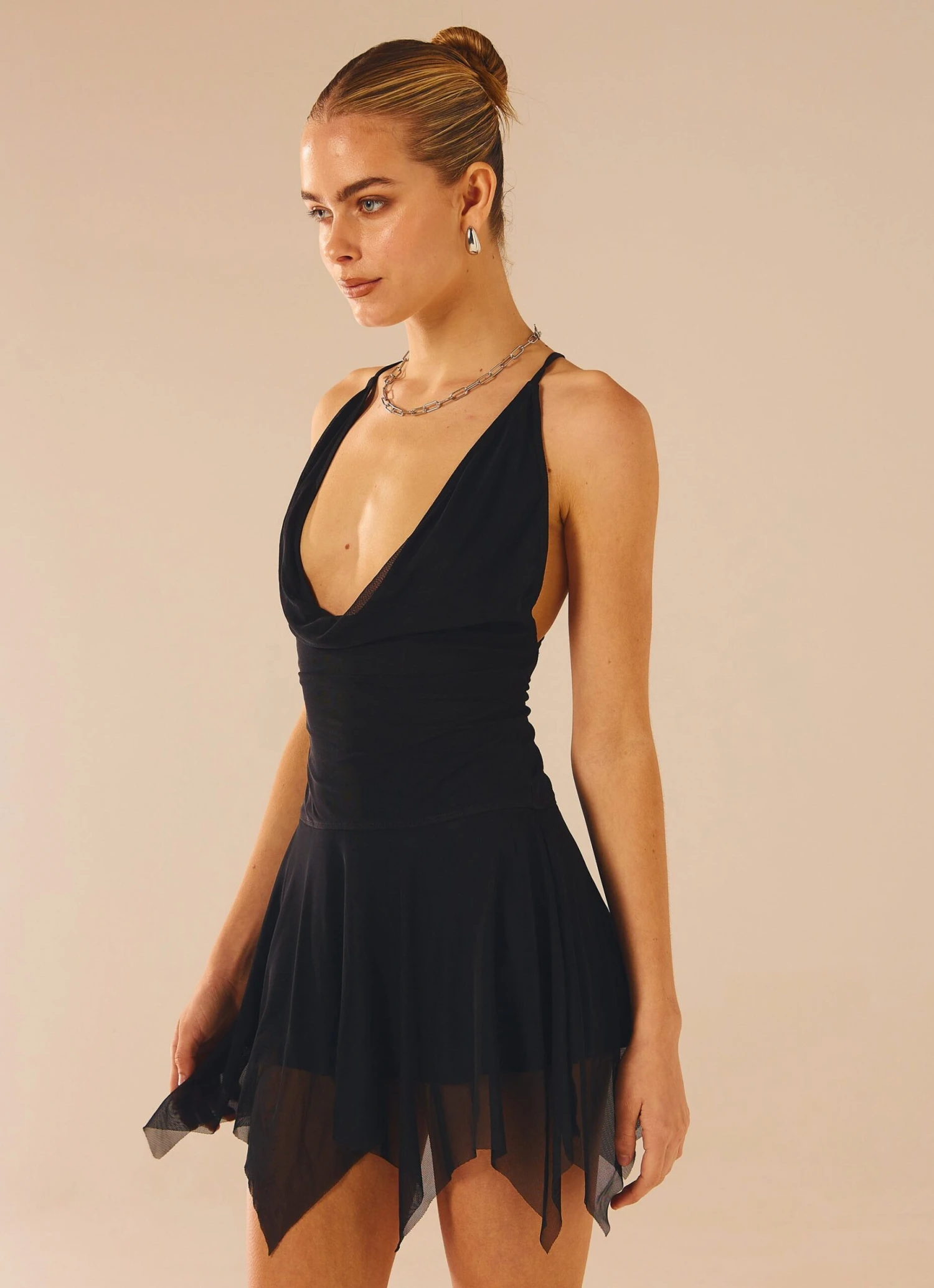 Milan Mood Mini Dress - Onyx 4 Milan Mood Mini Dress - Onyx - Image 4