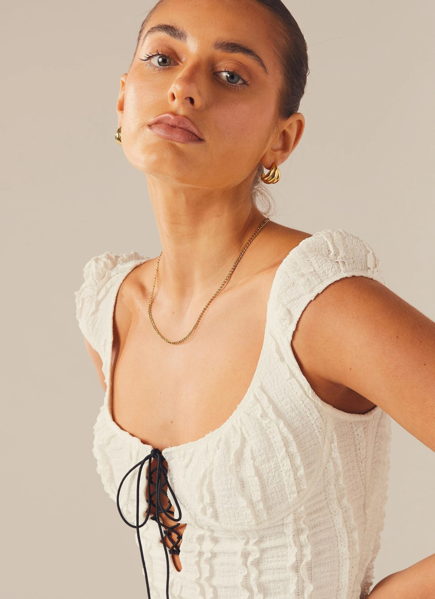 Tattooed Heart Corset Mini Dress - Pure White 5 Tattooed Heart Corset Mini Dress - Pure White - Image 5