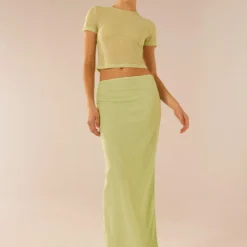 Just Like Magic Maxi Skirt - Lime