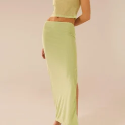 Just Like Magic Maxi Skirt - Lime 11 Just Like Magic Maxi Skirt - Lime -Stylo Craze Sales Store Peppermayo 25.07.23 Kiana Reshoots 12 scaled
