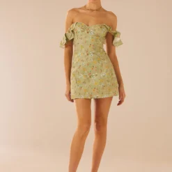 The Chateau Mini Dress - Sage Floral -Stylo Craze Sales Store Peppermayo 280823 26The Chateau Mini Dressjpg scaled