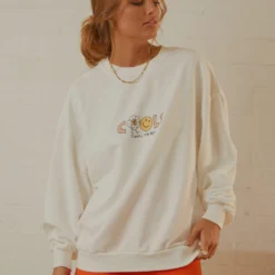 Nice Sweatshirt - White -Stylo Craze Sales Store Peppermayo Elise 15.3.22 EXTRA 25 scaled