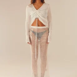 Focus On Me Maxi Skirt - Crystalline