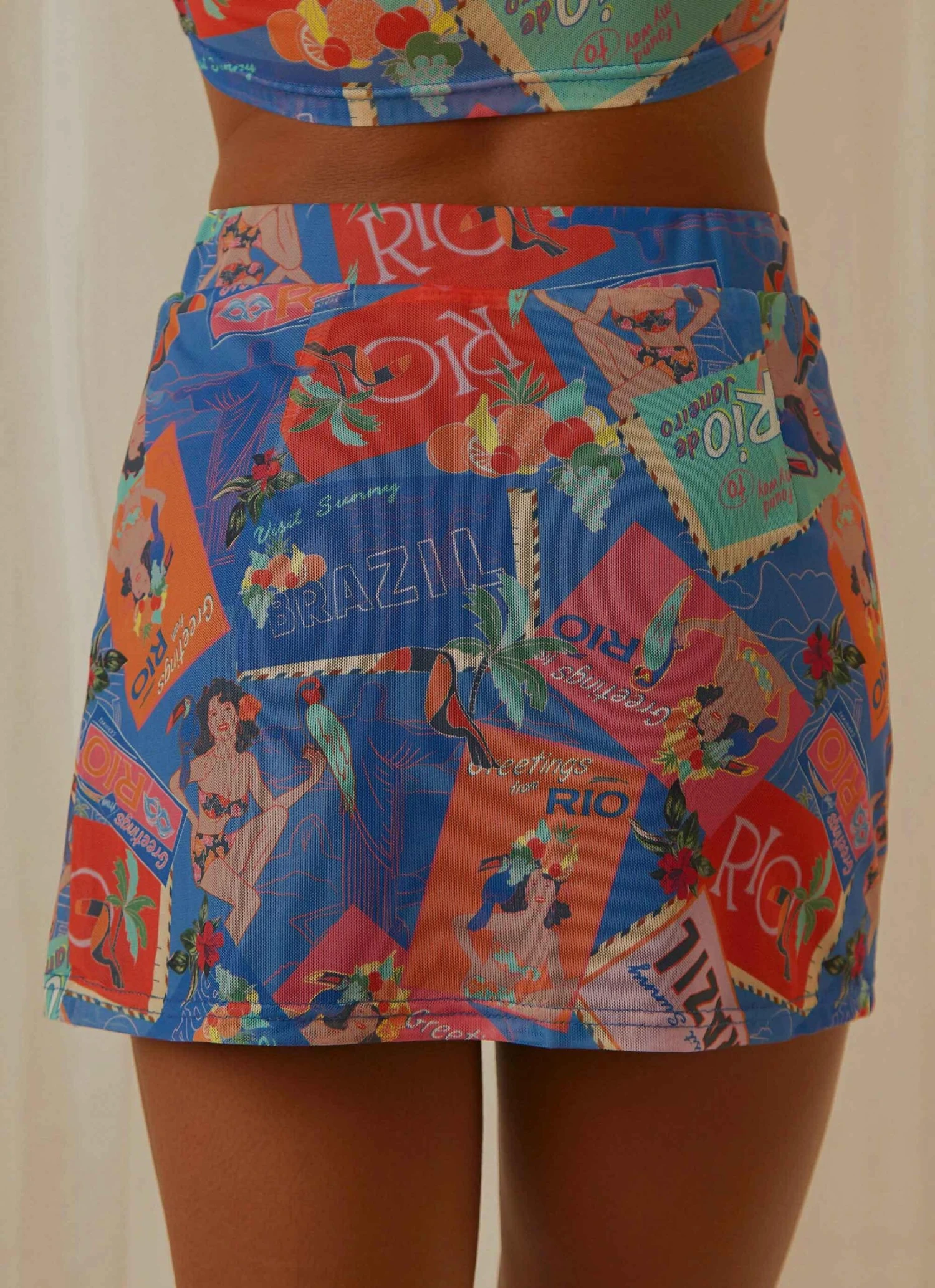 Locals Only Mesh Mini Skirt - Postcard Travels 6 Locals Only Mesh Mini Skirt - Postcard Travels - Image 6
