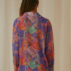 Paradise Found Sheer Shirt - Postcard Travels -Stylo Craze Sales Store Peppermayo Jenaya 7.2.22 P1 57 scaled