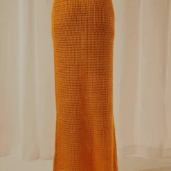 Aloha Shores Crochet Maxi Skirt - Mango -Stylo Craze Sales Store Peppermayo Jenaya 7.2.22 P2 67 scaled