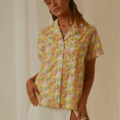 Summer Getaway Linen Shirt - Blossom 7 Summer Getaway Linen Shirt - Blossom -Stylo Craze Sales Store Peppermayo Jenaya 7.2.22 P3 12 scaled