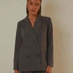 4TH & RECKLESS Bennet Blazer - Dark Grey