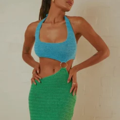 Jet Set Crochet Mini Dress - Blue Lagoon 10 Jet Set Crochet Mini Dress - Blue Lagoon -Stylo Craze Sales Store Peppermayo Jenaya 7.2.22 P4 68 scaled