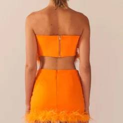 Lucia In Love Skirt - Tangerine -Stylo Craze Sales Store Peppermayo Kiana 1.12.22 45 scaled