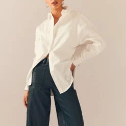 Glacier Oversized Shirt - White