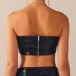 Emma Sequin Bustier - Black -Stylo Craze Sales Store Peppermayo Kiana 1.12.22 96 scaled