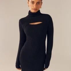 Hold On Knit Mini Dress - Black -Stylo Craze Sales Store Peppermayo Saskia 26.06.23 4Hold On Knit Mini scaled