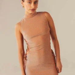 Private Party Mini Dress - Tangerine -Stylo Craze Sales Store Peppermayo Saskia 27.06.23 23 scaled