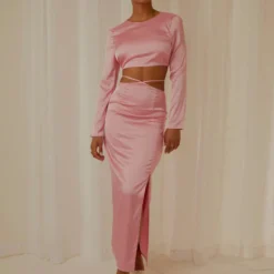 From Florence Maxi Skirt - Baby Pink