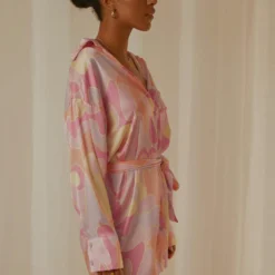 Faye Mini Shirt Dress - Psychedelic -Stylo Craze Sales Store Peppermayp Wholesale MARCH 214 scaled