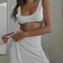 Casa Terry Skirt - Coconut Milk