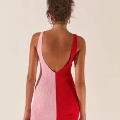 Splice Up Your Life Mini Dress - Strawberry Splice -Stylo Craze Sales Store ValentinesWEB 52 scaled