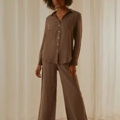 Gia Cupro Shirt - Ash -Stylo Craze Sales Store a7efd26192a84f01a6e82918b772a76d scaled