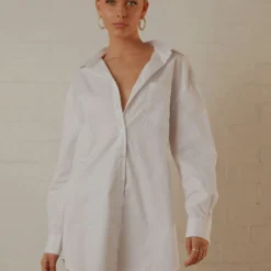 Downtown Love Shirt Dress - White 8 Downtown Love Shirt Dress - White -Stylo Craze Sales Store aa521ac3313f4516b48da092345c2ef2 scaled