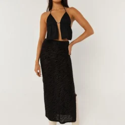 Work It Out Midi Skirt - Burnout Black 8 Work It Out Midi Skirt - Burnout Black -Stylo Craze Sales Store af80eb309a1842e8ba6e89d75009aab7