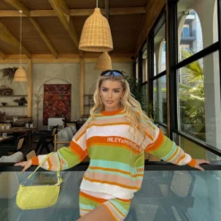 Il Sole Knit Jumper - Melon Stripe