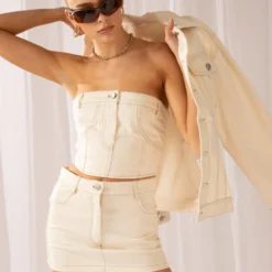 You Know The Drill Mini Skirt - Mineral