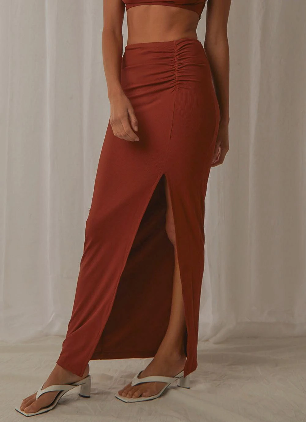 Talk About Love Skirt - Brown 3 Talk About Love Skirt - Brown - Image 3