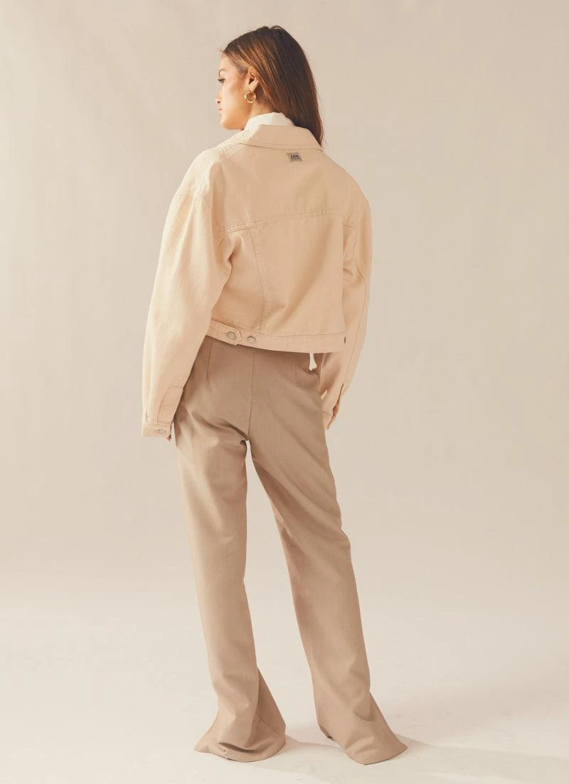 Lee Baggy Crop Jacket - White Sand 5 Lee Baggy Crop Jacket - White Sand - Image 5