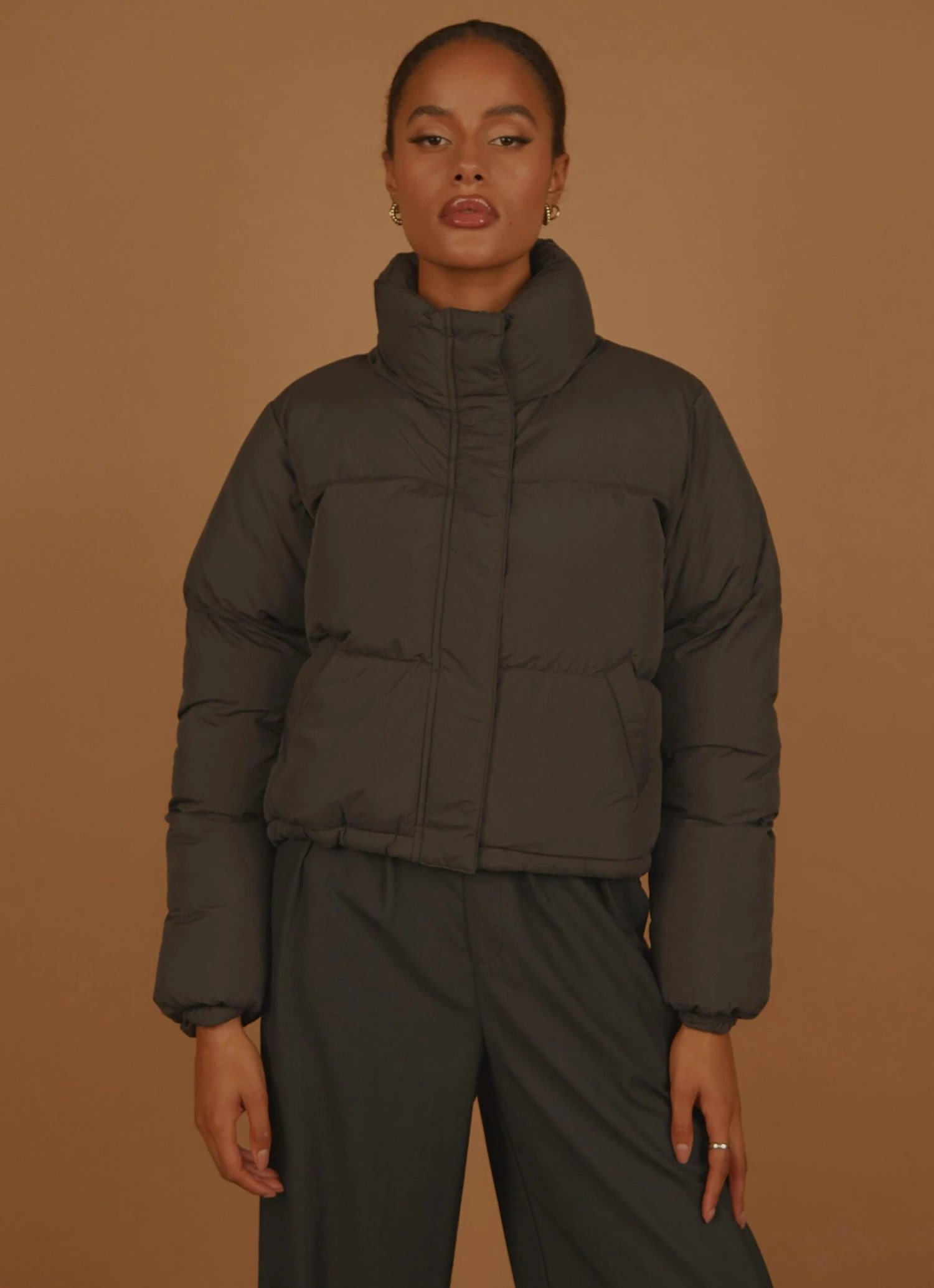 Topher Puffer Jacket - Coal 1 Topher Puffer Jacket - Coal