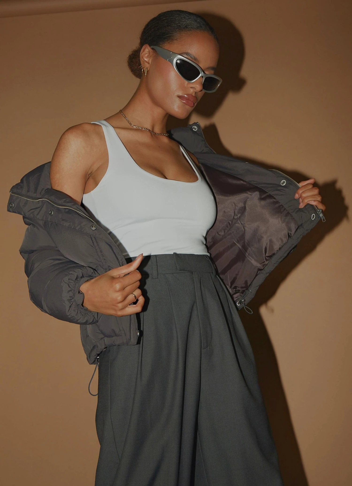 Topher Puffer Jacket - Coal 3 Topher Puffer Jacket - Coal - Image 3